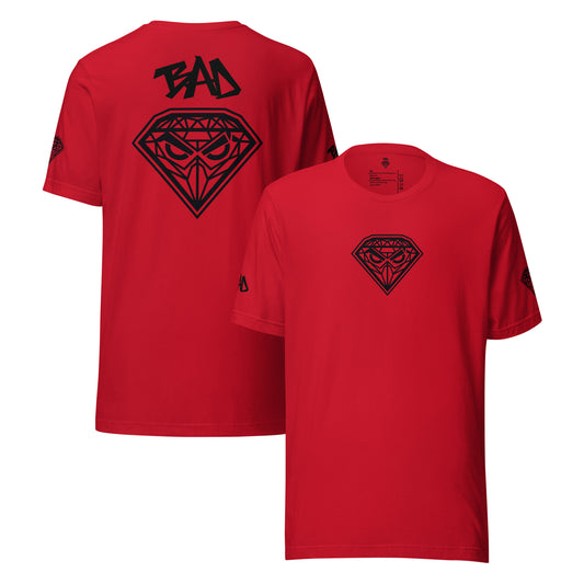 Camiseta DIAMOND Negro - Roja