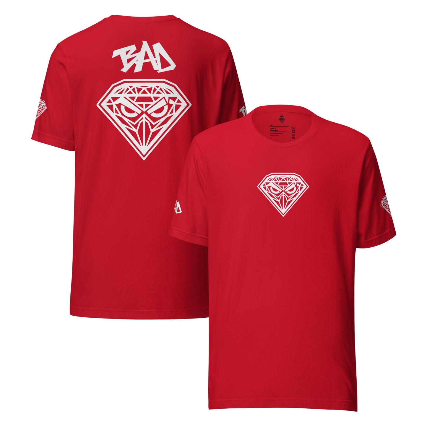 Camiseta DIAMOND Blanco - Roja