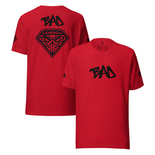 Camiseta BAD Negro - Roja